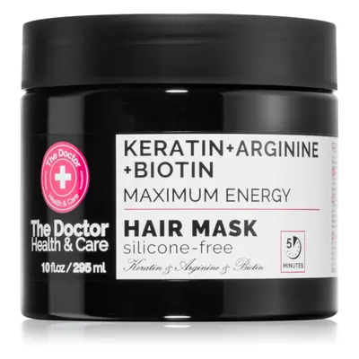 The Doctor Keratin + Arginine + Biotin Maximum Energy keratinos maszk hajra 295 ml