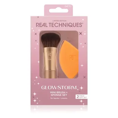 Real Techniques Glowstorm Mini Brush + Sponge Set ecset szett