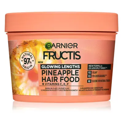 Garnier Fructis Pineapple Hair Food haj maszk a töredezett hajvégekre 400 ml