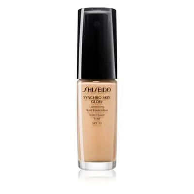 Shiseido Synchro Skin Glow Luminizing Fluid Foundation élénkítő make-up SPF 20 árnyalat Golden 4