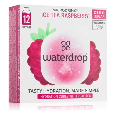 Waterdrop Microdrink Ice Tea ital C- és B3-vitaminnal íz Raspberry 12 db