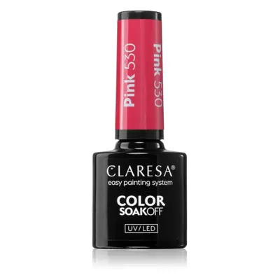 Claresa SoakOff UV/LED Color Rainbow Explosion géles körömlakk árnyalat Pink 530 5 g