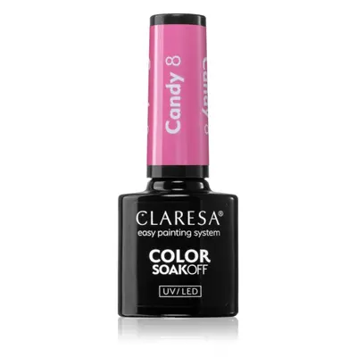 Claresa SoakOff UV/LED Color Candy géles körömlakk árnyalat 8 5 g