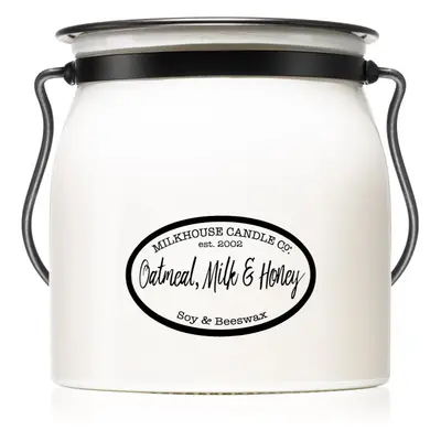 Milkhouse Candle Co. Creamery Oatmeal, Milk & Honey illatgyertya Butter Jar 454 g