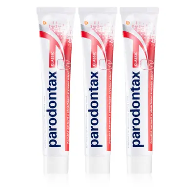 Parodontax Classic fogkrém fogínyvérzés ellen fluoridmentes 3x75 ml