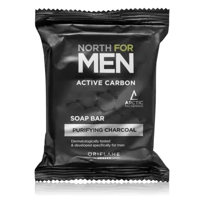 Oriflame North for Men Active Carbon tisztító kemény szappan aktív szénnel 100 g