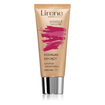 Lirene Vitamin E fedő hatású folyékony alapozó árnyalat 24 Beige 30 ml