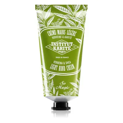 Institut Karité Paris Lemon Verbena So Magic könnyű krém kézre Shea vajjal tube + box 75 ml