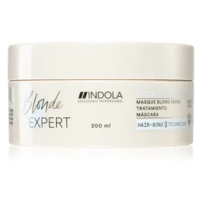 Indola Blond Expert Insta Cool tápláló hajmaszk a szőke hideg árnyalataiért 200 ml