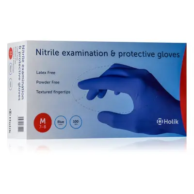 Holík Nitril Blue púdermentes nitrilkesztyű méret M 2x50 db