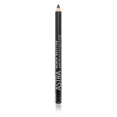 Astra Make-up Black Glitter csillogó szemhéjtus ceruzában árnyalat Deep Black 1,1 g