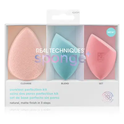 Real Techniques Sponge+ Poreless Perfection ajándékszett a bőrhibákra