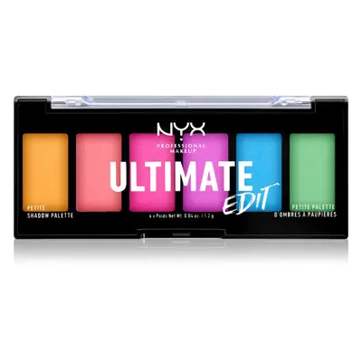 NYX Professional Makeup Ultimate Edit Petite Shadow szemhéjfesték paletta árnyalat 02 Brights 6x