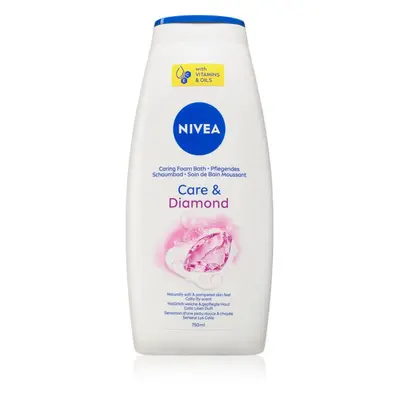 NIVEA Care & Diamond tusoló- és fürdőgél 750 ml