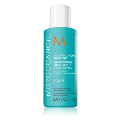 Moroccanoil Scalp Balancing Shampoo nyugtató sampon zsíros hajra korpásodás ellen 70 ml