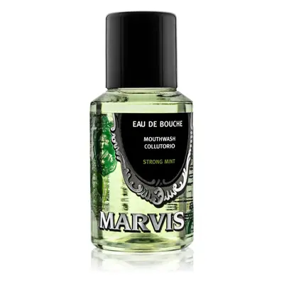 Marvis Strong Mint szájvíz a hosszantartó friss lehelletért 30 ml