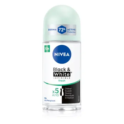 NIVEA Black & White Invisible Fresh izzadásgátló a fehér és sárga foltok ellen 50 ml