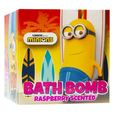 Minions Bath Bomb pezsgő fürdőgolyó Raspberry 1 db