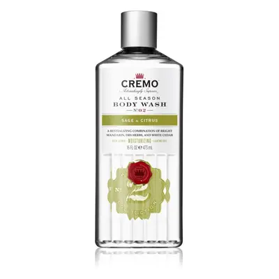 Cremo Sage and Citrus Body Wash tisztító tusoló gél uraknak 475 ml