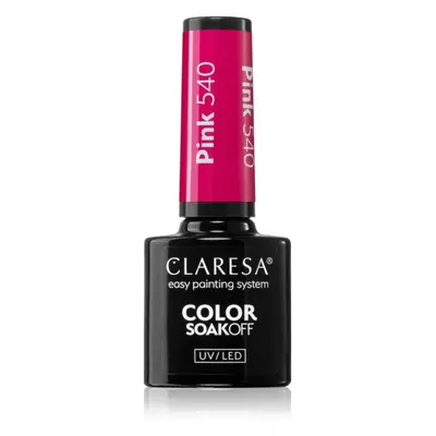 Claresa SoakOff UV/LED Color Sunny Garden géles körömlakk árnyalat PINK 540 5 g