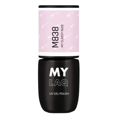 MYLAQ UV Gel Polish géles körömlakk árnyalat My classy Nude 5 ml