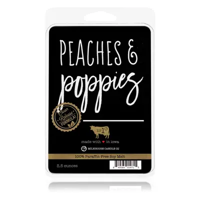 Milkhouse Candle Co. Farmhouse Peaches & Poppies illatos viasz aromalámpába 155 g