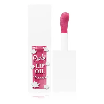 Rude Cosmetics Lip Oil Massage ajak olaj hidratáló hatással árnyalat Strawberry Sauna 4 ml