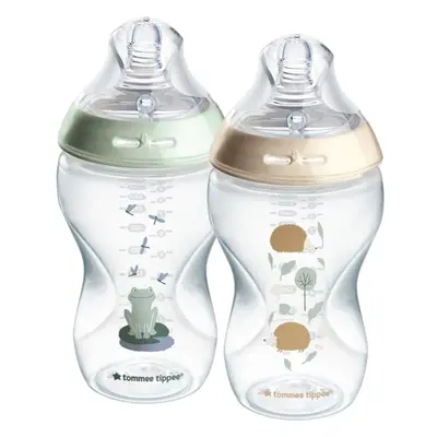 Tommee Tippee Natural Start Anti-Colic önsterilizáló cumisüveg Nature Medium Flow 3 m+ 2x340 ml