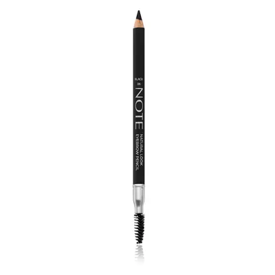 Note Cosmetique Natural Look szemöldök ceruza kefével 06 Black 1,08 g