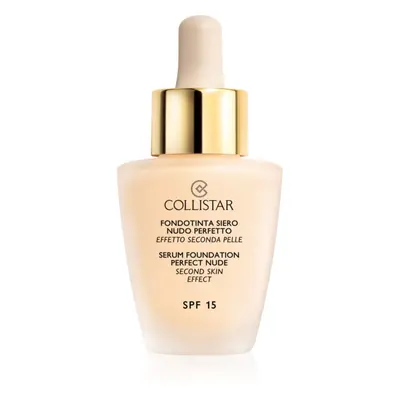 Collistar Serum Foundation Perfect Nude élénkítő make-up a természetes hatásért SPF 15 árnyalat 