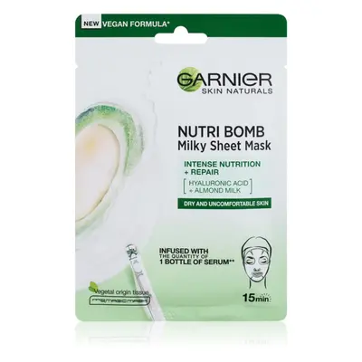 Garnier Skin Naturals Nutri Bomb tápláló gézmaszk száraz bőrre 32 g