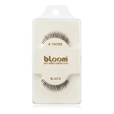 Bloom Natural ragasztható műszempilla természetes hajból No. 747XS (Black) 1 cm