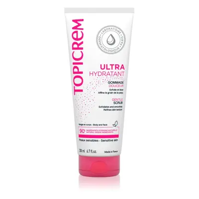 Topicrem UH BODY Gentle Scrub gyengéd testpeeling az érzékeny bőrre 200 ml