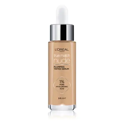 L’Oréal Paris True Match Nude Plumping Tinted Serum szérum egységesíti a bőrszín tónusait árnyal