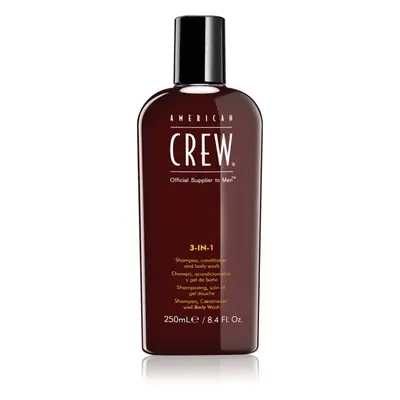 American Crew Hair & Body 3-IN-1 sampo, kondicionáló és tusfürdő 3 in 1 uraknak 250 ml