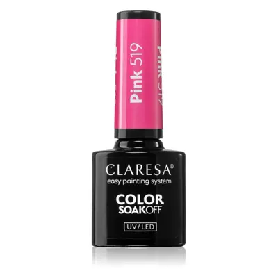 Claresa SoakOff UV/LED Color Sunny Garden géles körömlakk árnyalat Pink 519 5 g