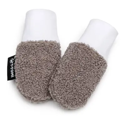 T-TOMI TEDDY Gloves Grey kesztyű gyermekeknek születéstől kezdődően 0-6 months 1 db