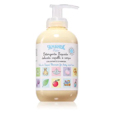 L'Amande Baby Delicate Liquid Detergent sampon és tusfürdő gél gyermekeknek 250 ml