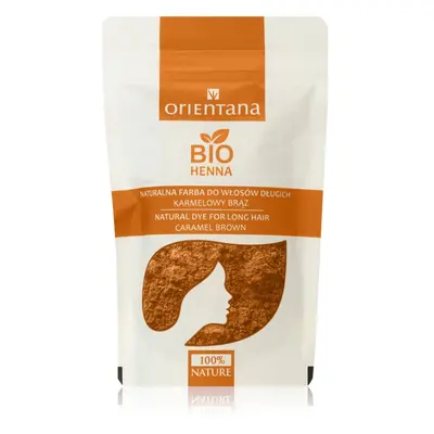 Orientana Bio Henna Natural Dye tartós hajfesték árnyalat Caramel Brown 100 g