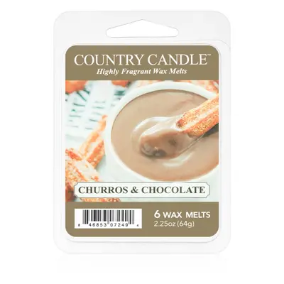 Country Candle Churros & Chocolate illatos viasz aromalámpába 64 g