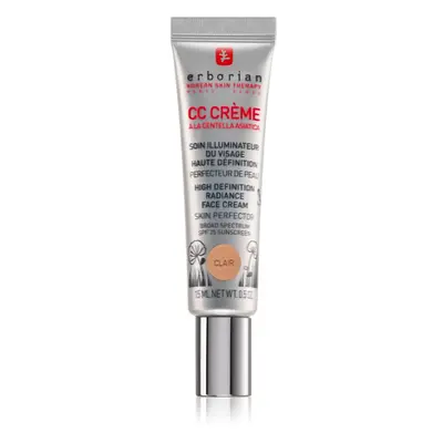 Erborian CC Crème Centella Asiatica Radiance arckrém bőrtökéletesítő SPF 25 kis csomagolás árnya