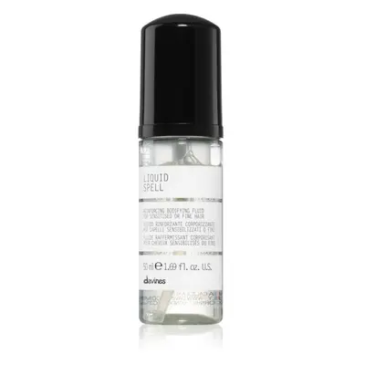 Davines Liquid Spell Reinforcing Bodifying Fluid öblítést nem igénylő kúra a finom hajért 50 ml