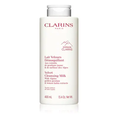 Clarins Cleansing Velvet Cleansing Milk könnyű állagú tisztítótej minden bőrtípusra 400 ml