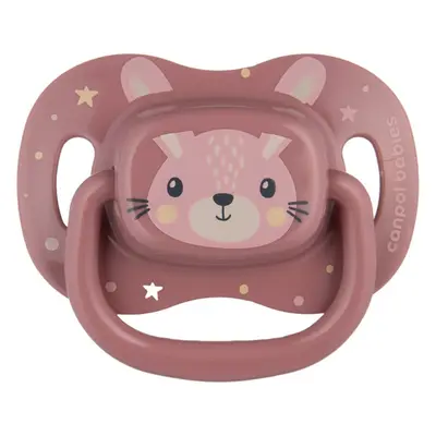 Canpol babies Cute Animals Soother 6-18m cumi Pink 1 db