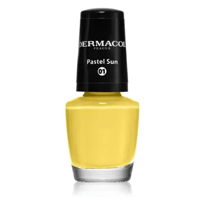 Dermacol Mini körömlakk árnyalat 01 Pastel Sun 5 ml