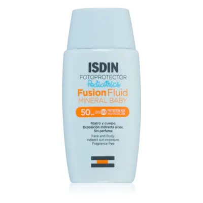 ISDIN Fotoprotector Fusion Fluid Mneral Baby ásványi napozó krém gyermekeknek SPF 50 50 ml