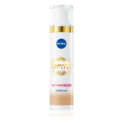 NIVEA Luminous 630 Anti Spot élénkítő CC krém SPF 30 árnyalat Medium 40 ml