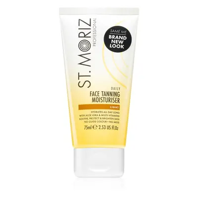 St. Moriz Daily Tanning Face Moisturiser hidratáló önbarnító krém az arcra típus Light 75 ml