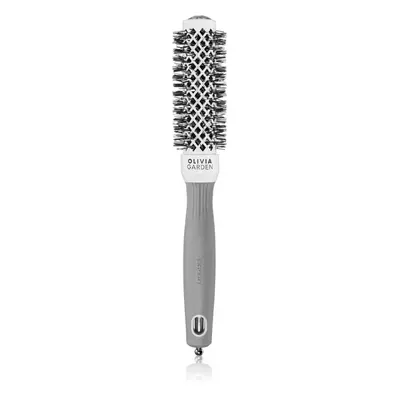 Olivia Garden Expert Shine Wavy Bristles White&Grey hajkefe průměr 25 mm 1 db