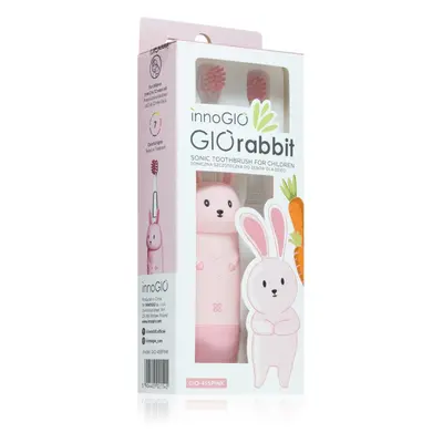 innoGIO GIORabbit Sonic Toothbrush sonic fogkefe gyermekeknek Pink 1 db